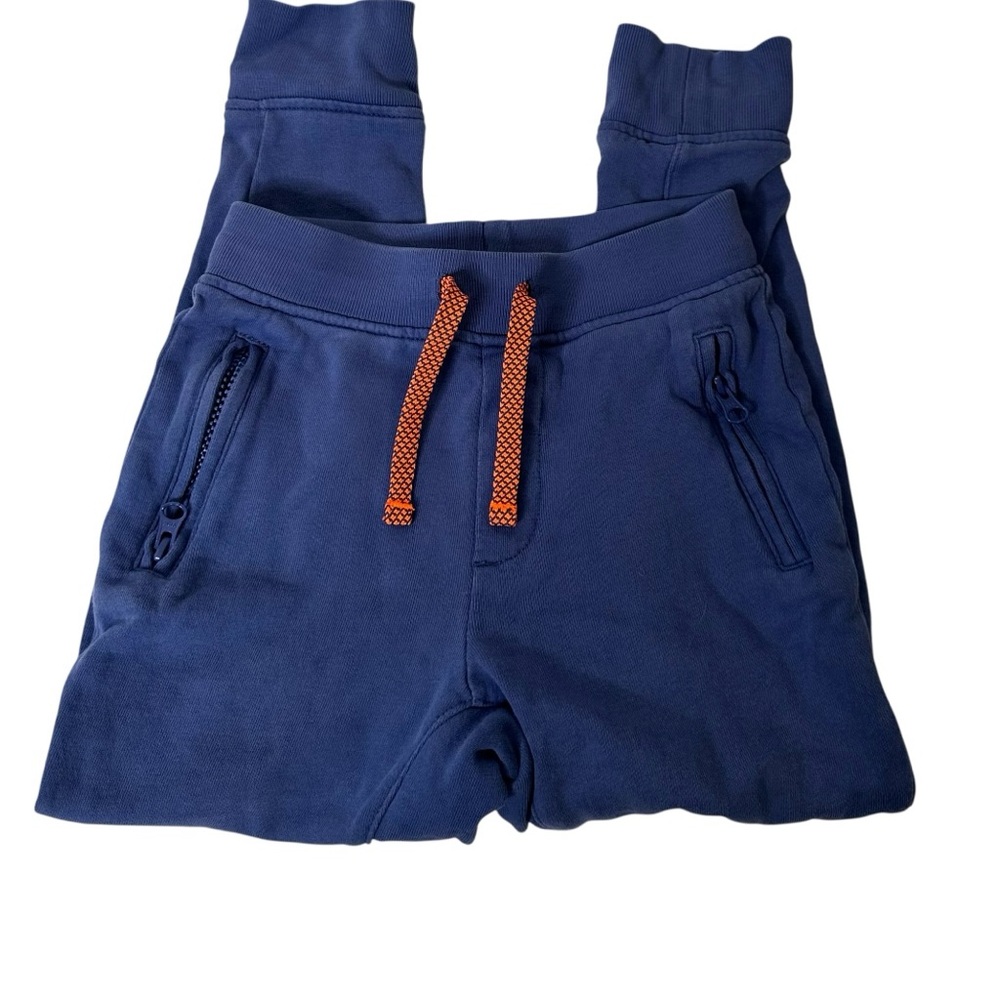 Crewcuts Navy Joggers with Orange Drawstring